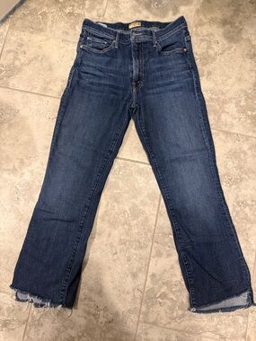 MOTHER Boot-Cut Jeans in Indigo Denim